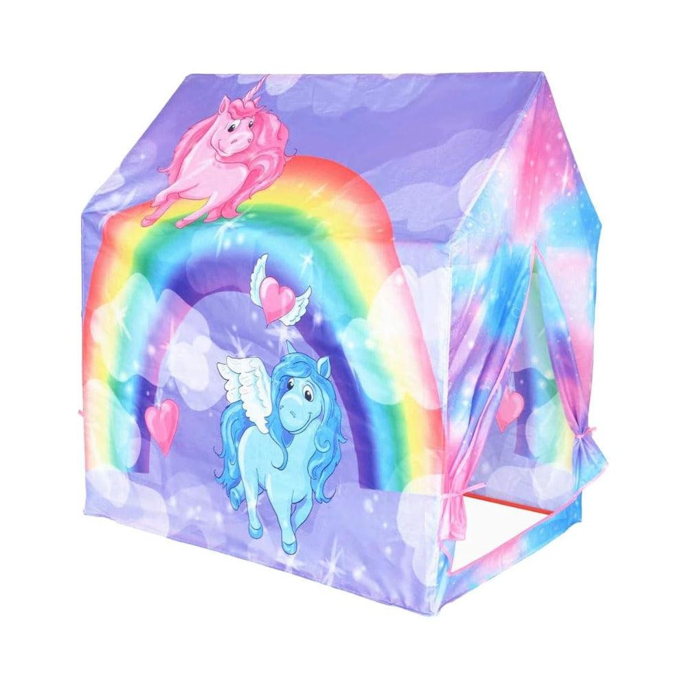 Play 10 Unicorn Play Tent Kids Tent Girls & Boys, Princess Castle Tent Pretend Playhouse For Children Indoor And Outdoor Fun, Foldable Playhouse Toy Gift